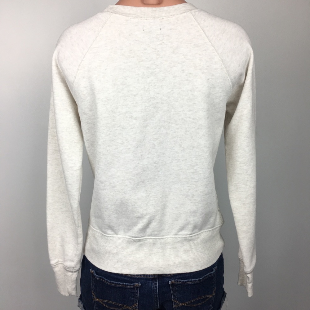 🛍 Aerie Knit Sweater Cream Size Small - Picture 4 of 8